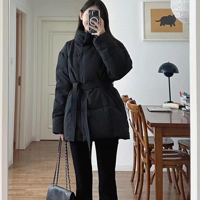 Lace-up Cotton Coat Jacket