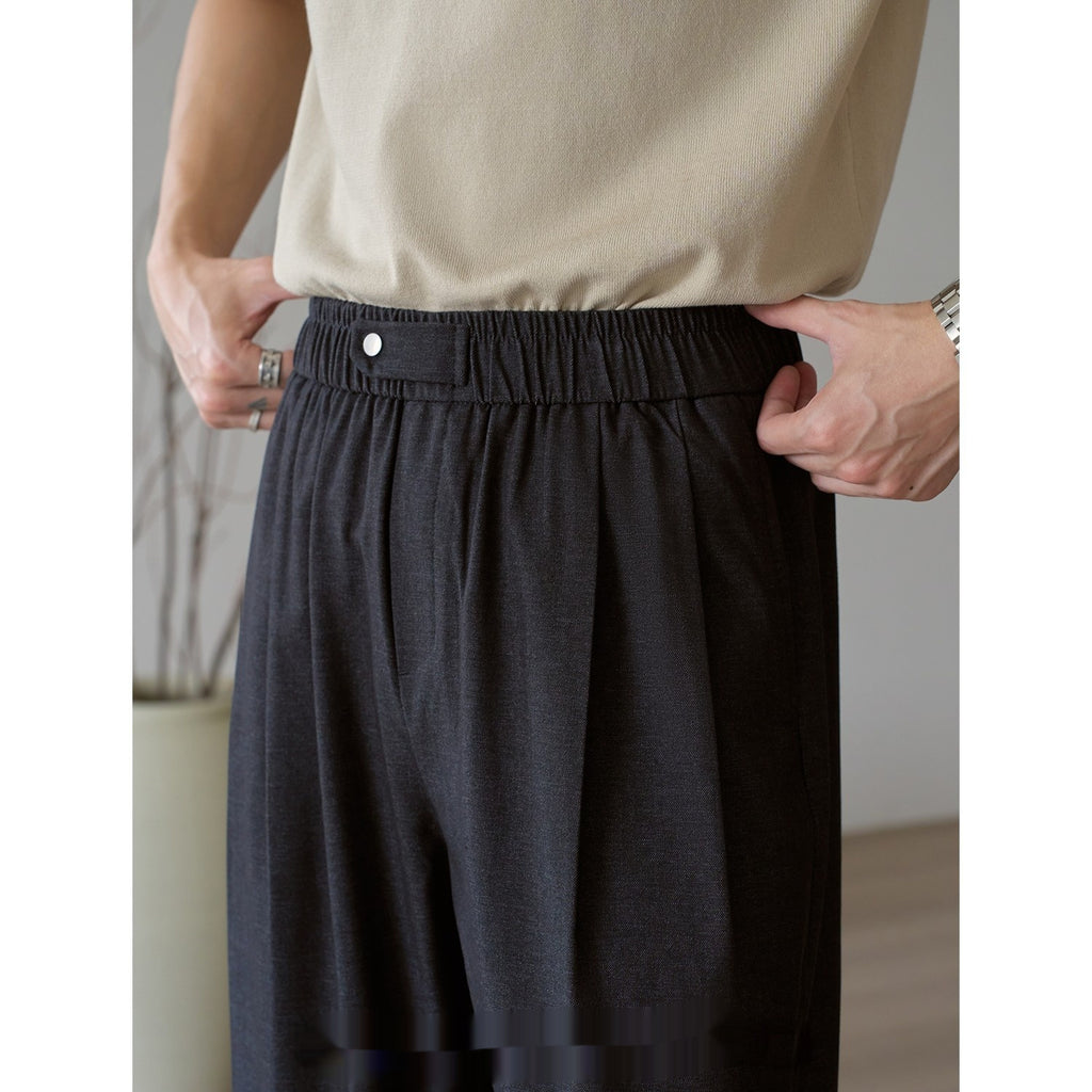 Mens Wide Leg Relaxed Fit Pants