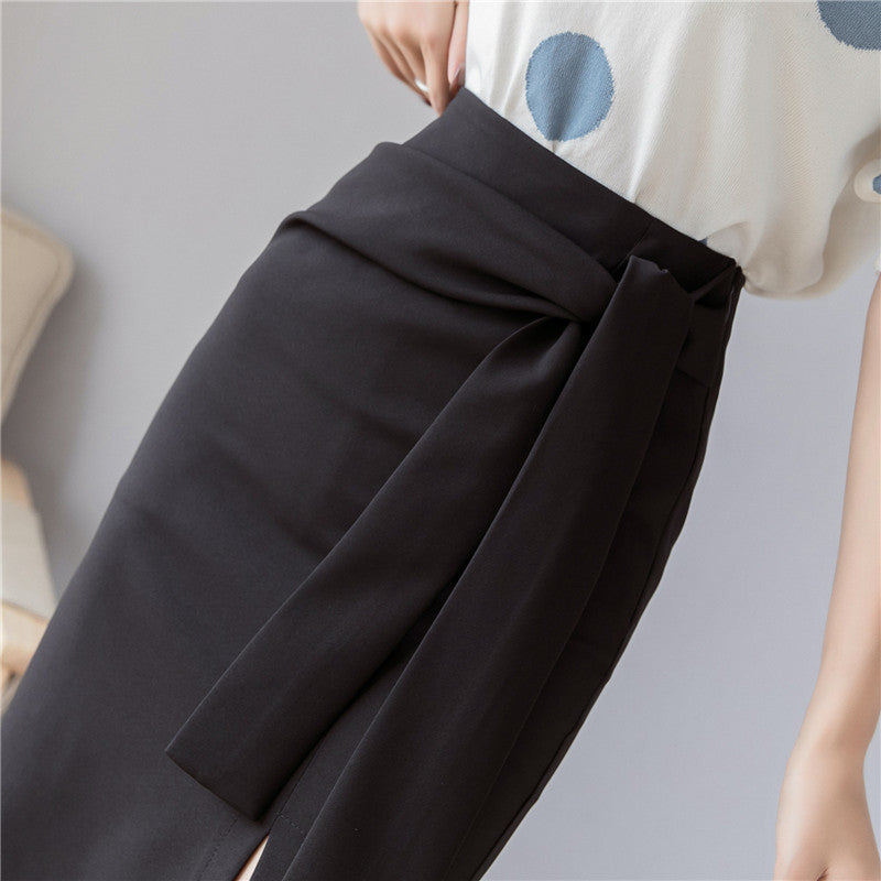 Long Slit Work Skirt