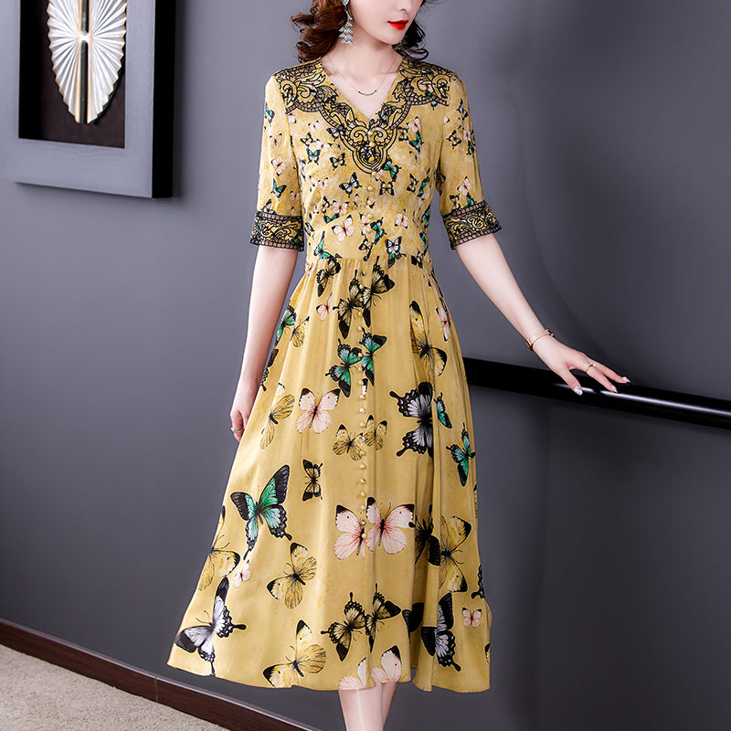 Summer V-neck Dress
