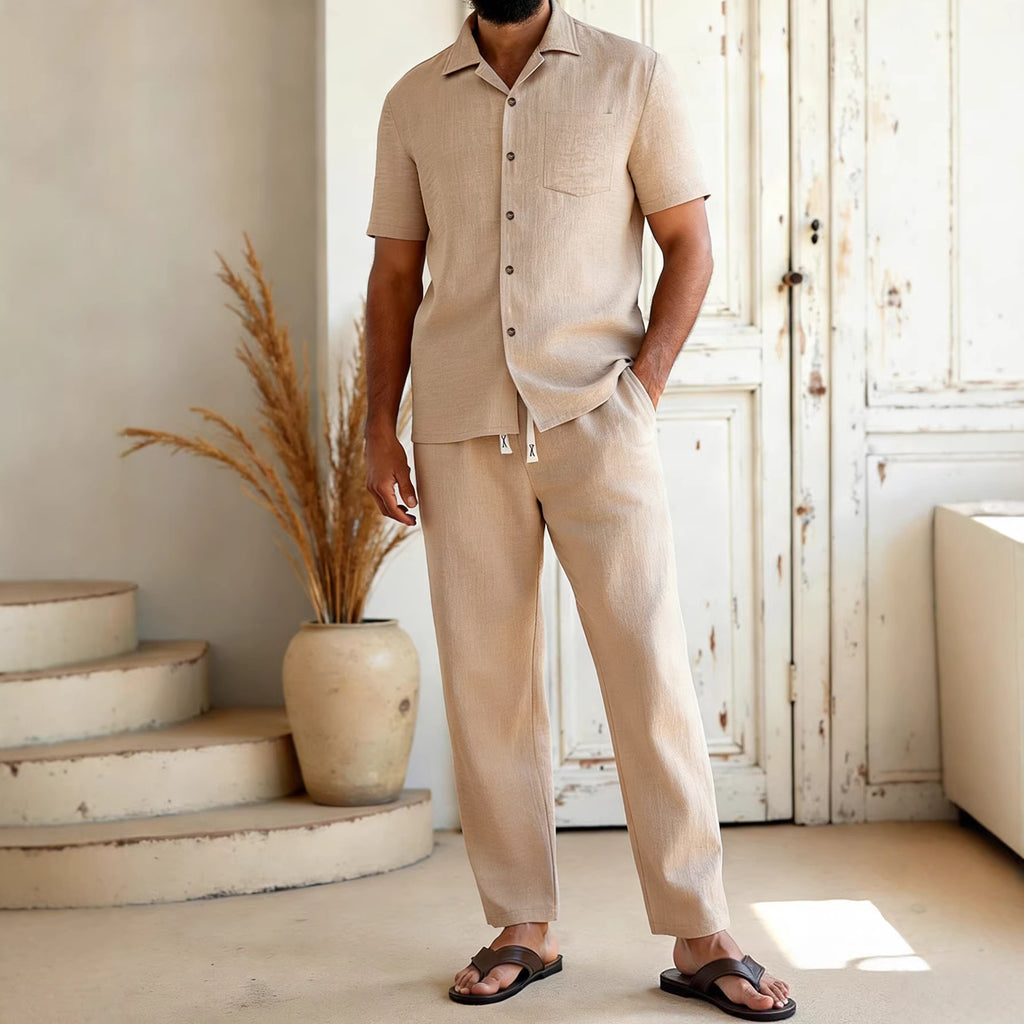 Solid-Colored Lapel Set