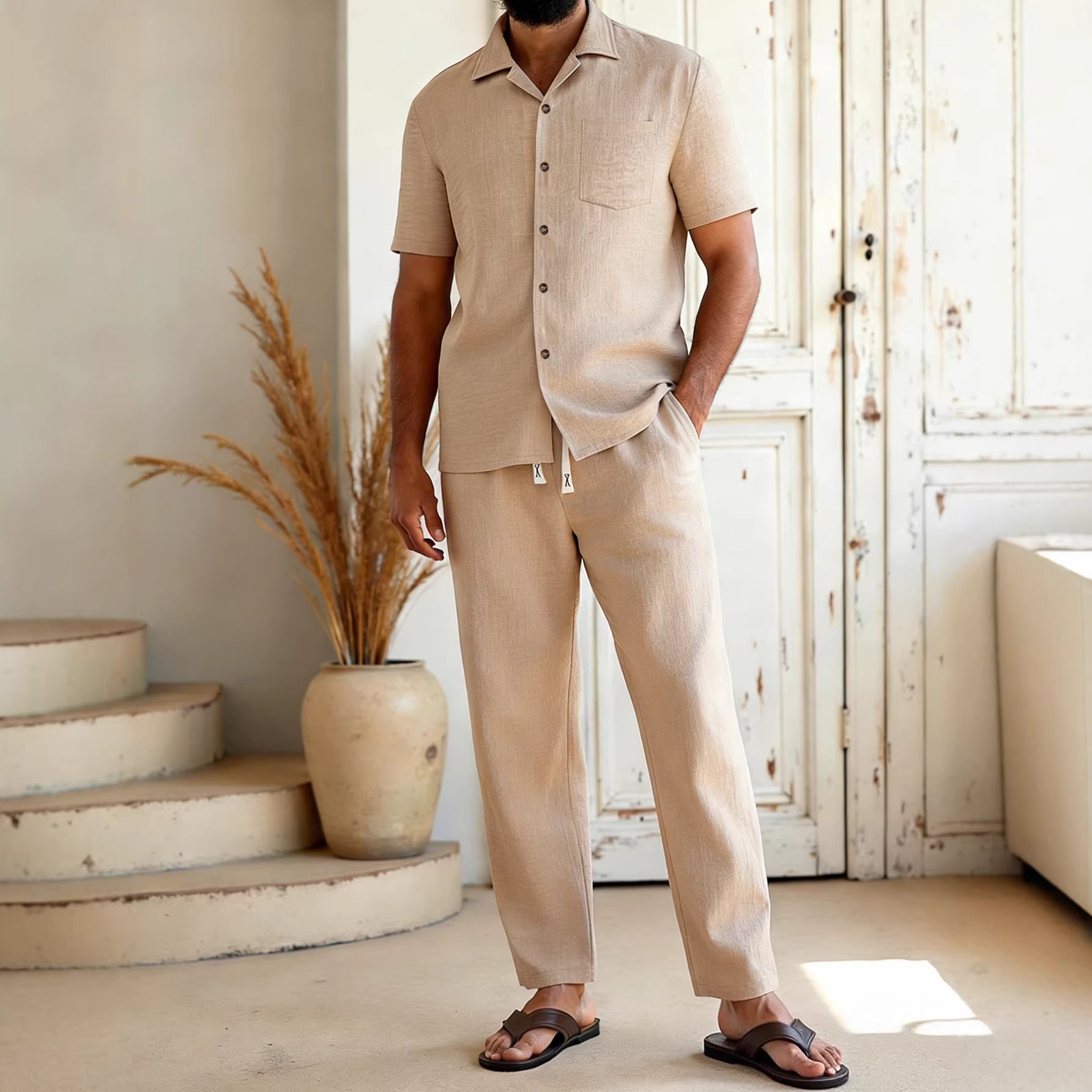 Solid-Colored Lapel Set