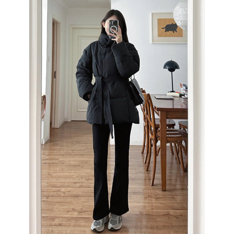 Lace-up Cotton Coat Jacket