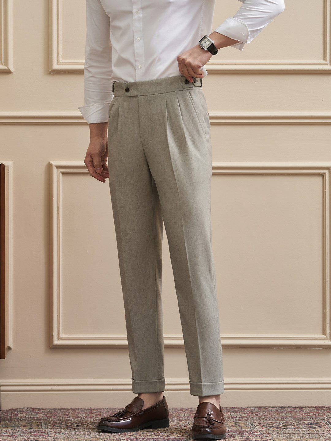 Mens Drapey Suit Trousers