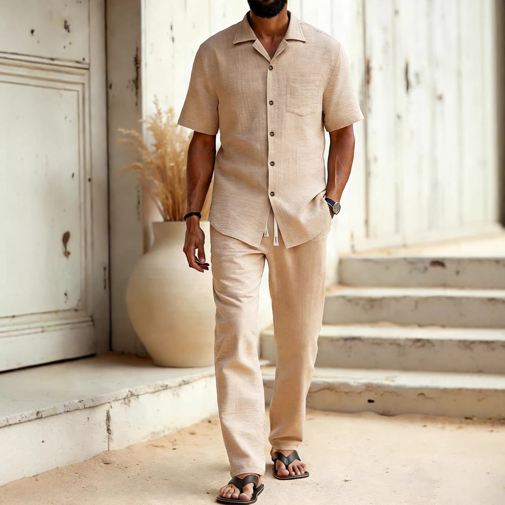 Solid-Colored Lapel Set