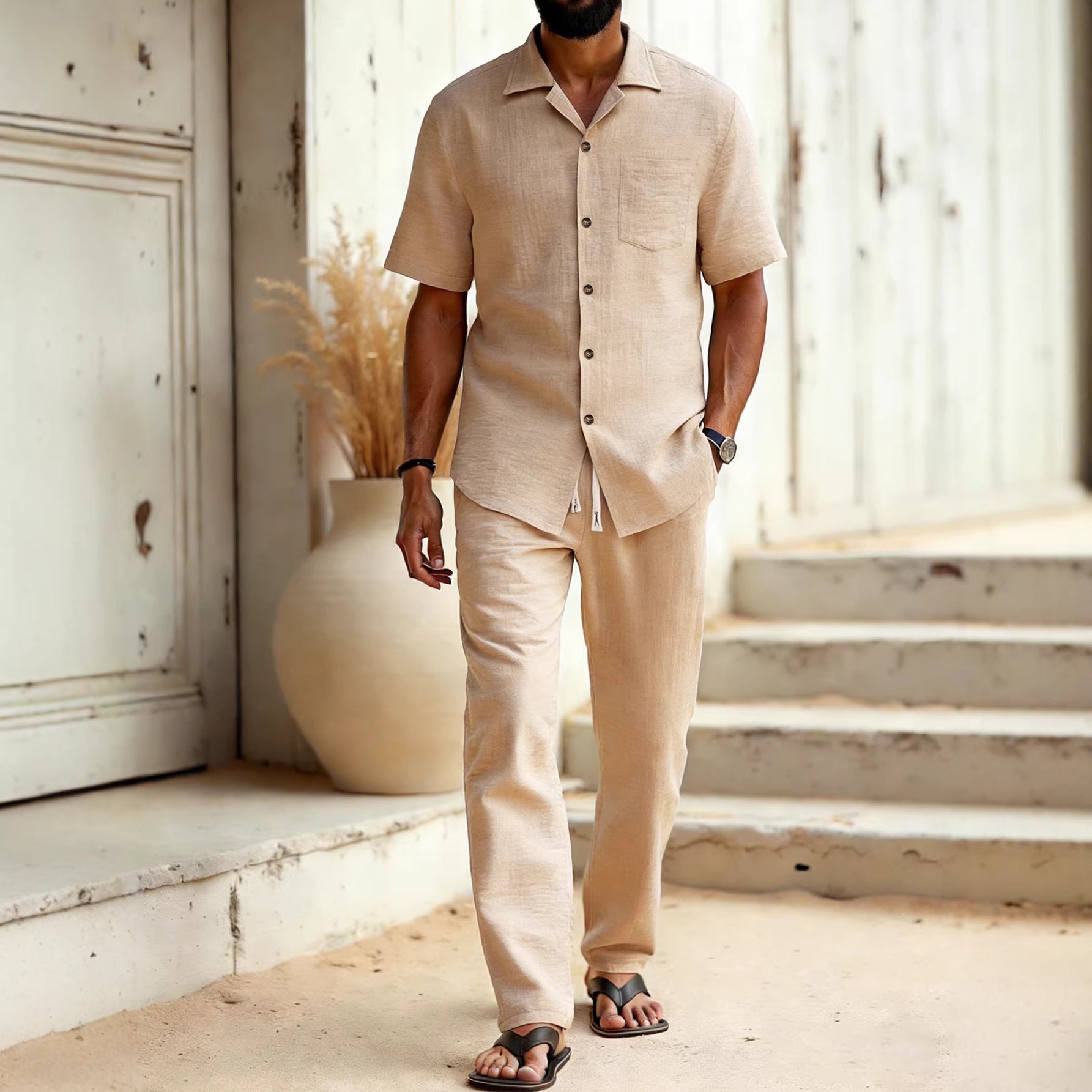 Solid-Colored Lapel Set