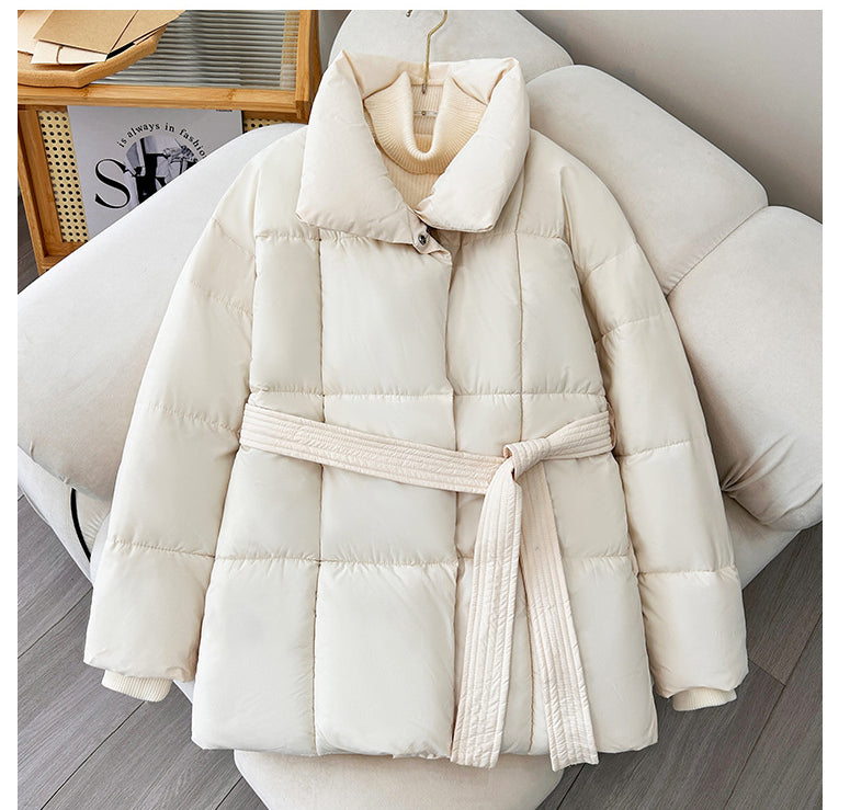 Lace-up Cotton Coat Jacket