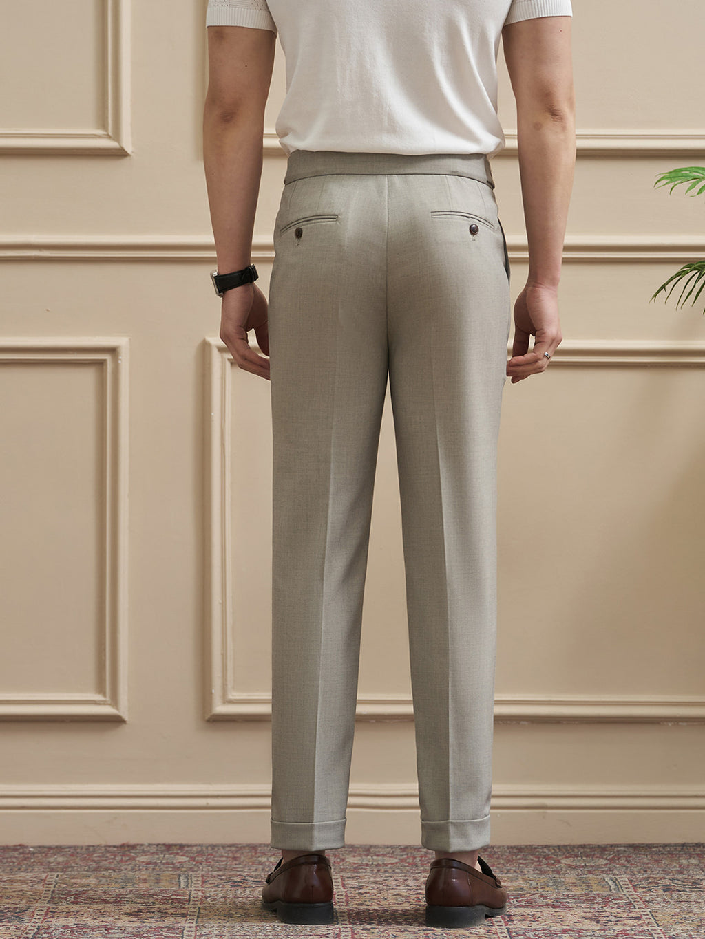 Mens Drapey Suit Trousers
