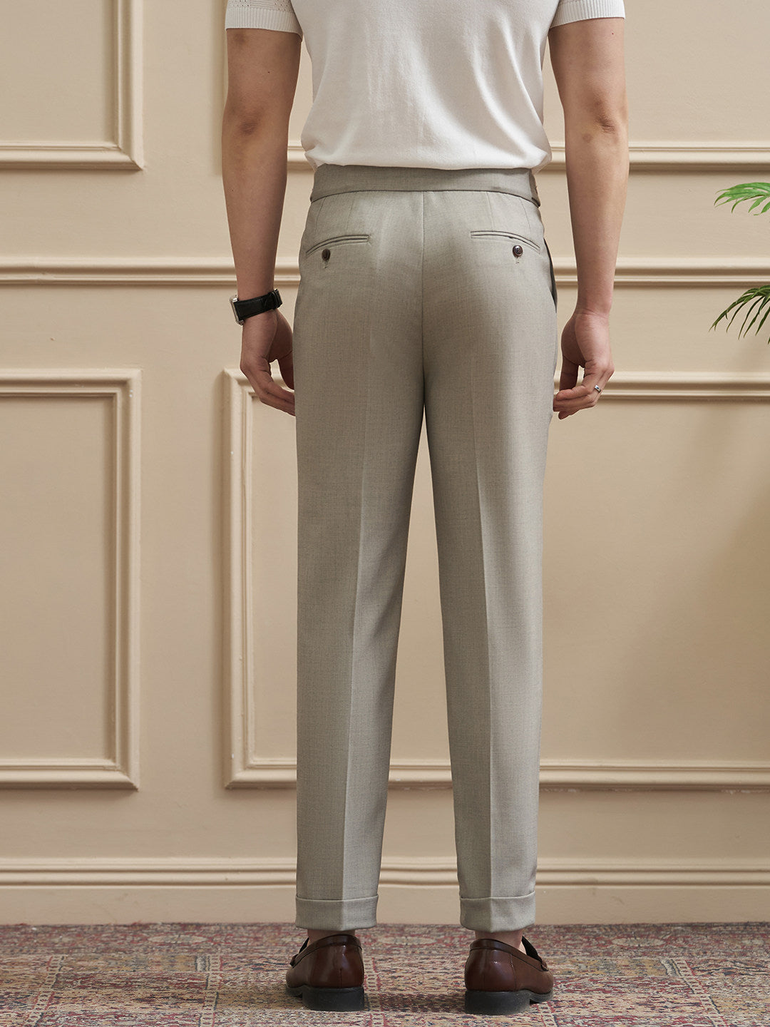 Mens Drapey Suit Trousers