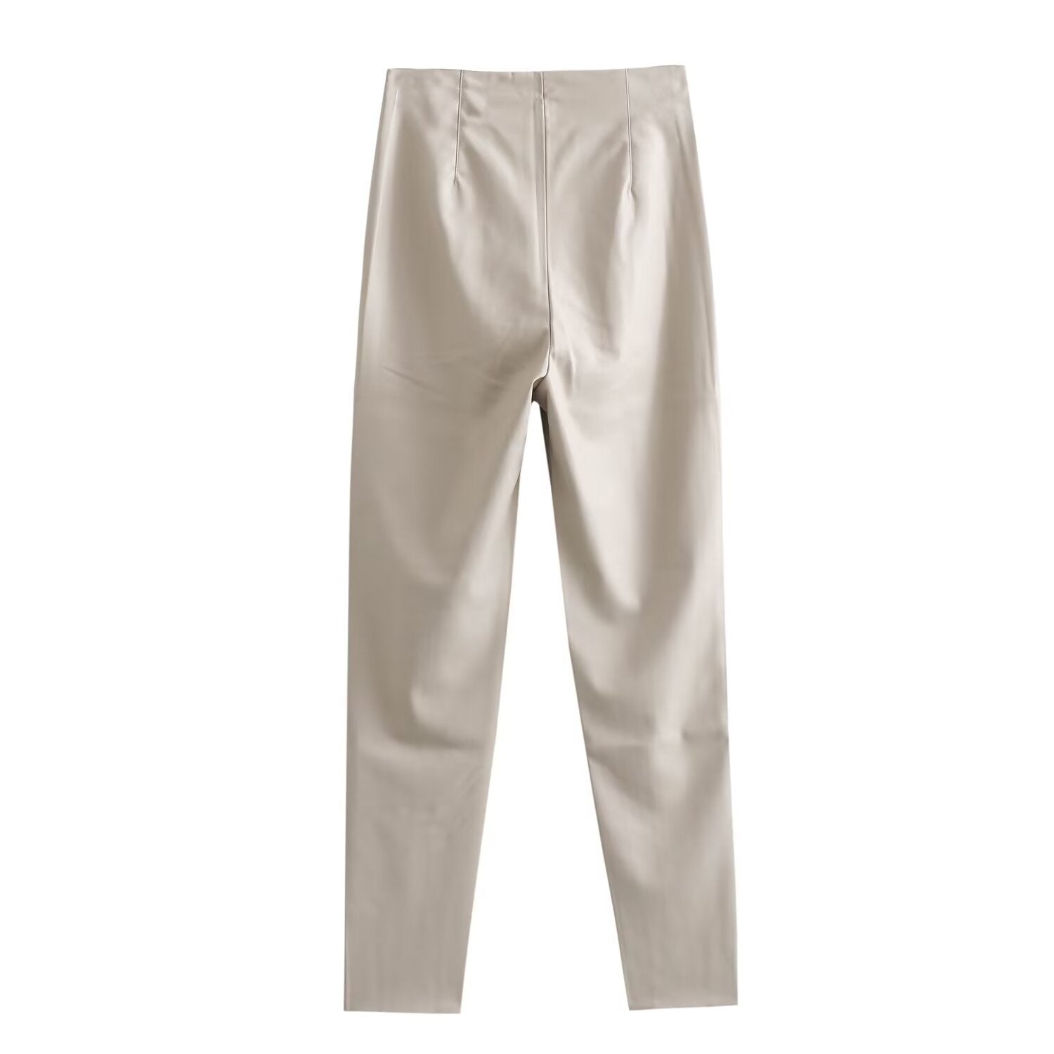 High Waist Slimming Leather Pants Women