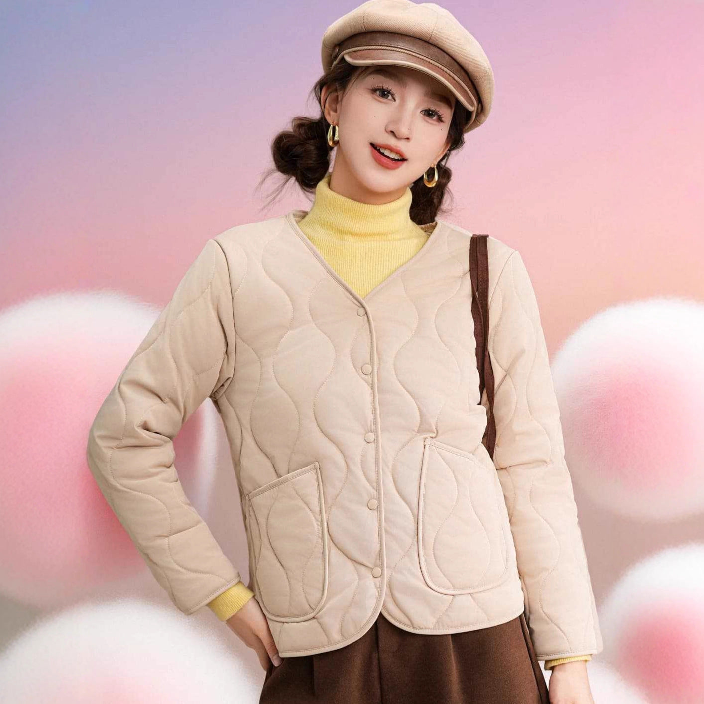 Women's Long-sleeve Thermal Cotton Jacket