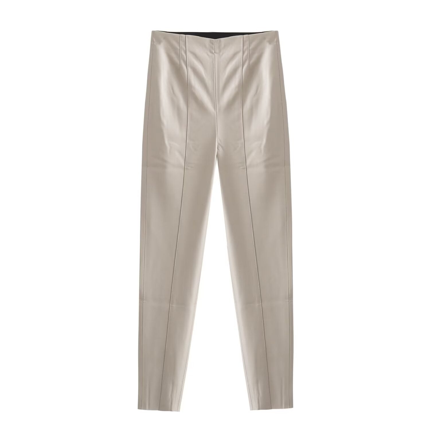 High Waist Slimming Leather Pants Women