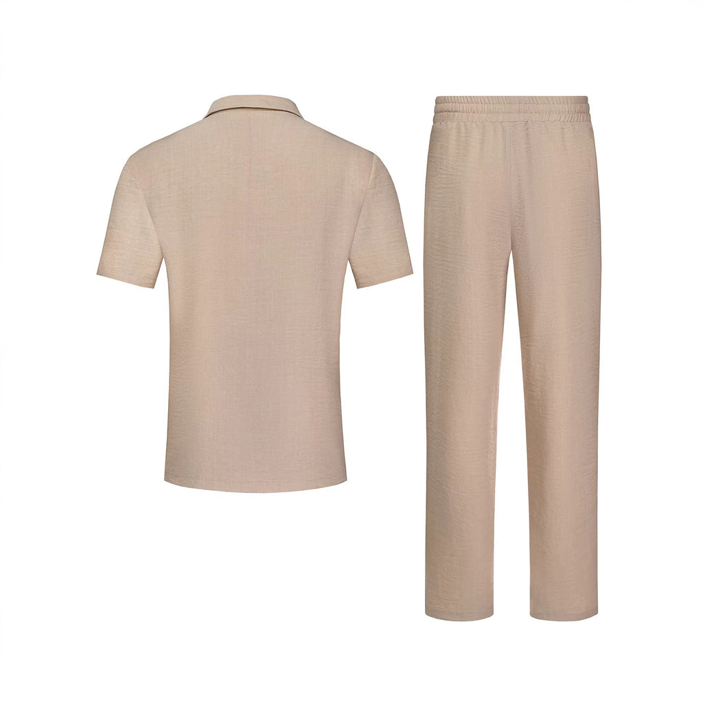 Solid-Colored Lapel Set