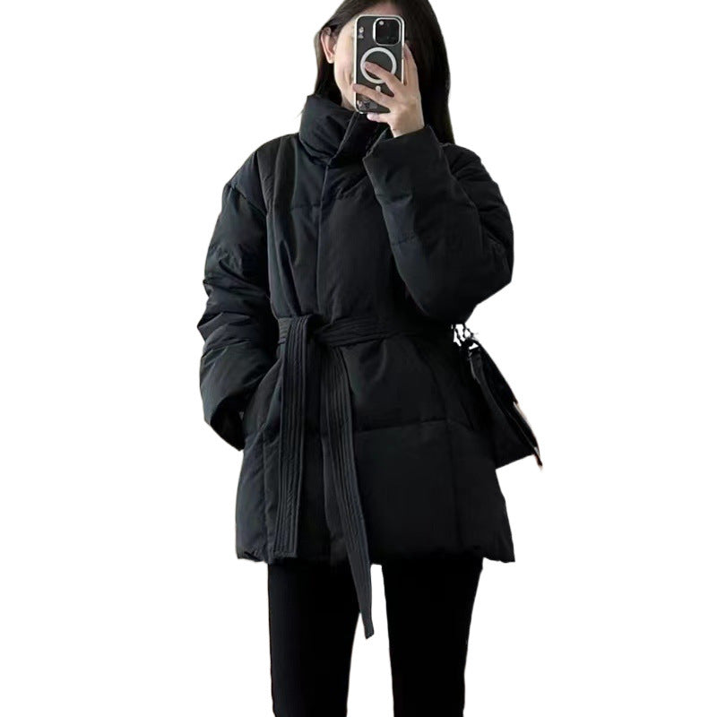 Lace-up Cotton Coat Jacket