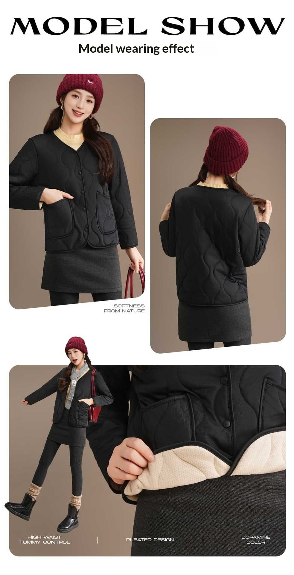 Women's Long-sleeve Thermal Cotton Jacket