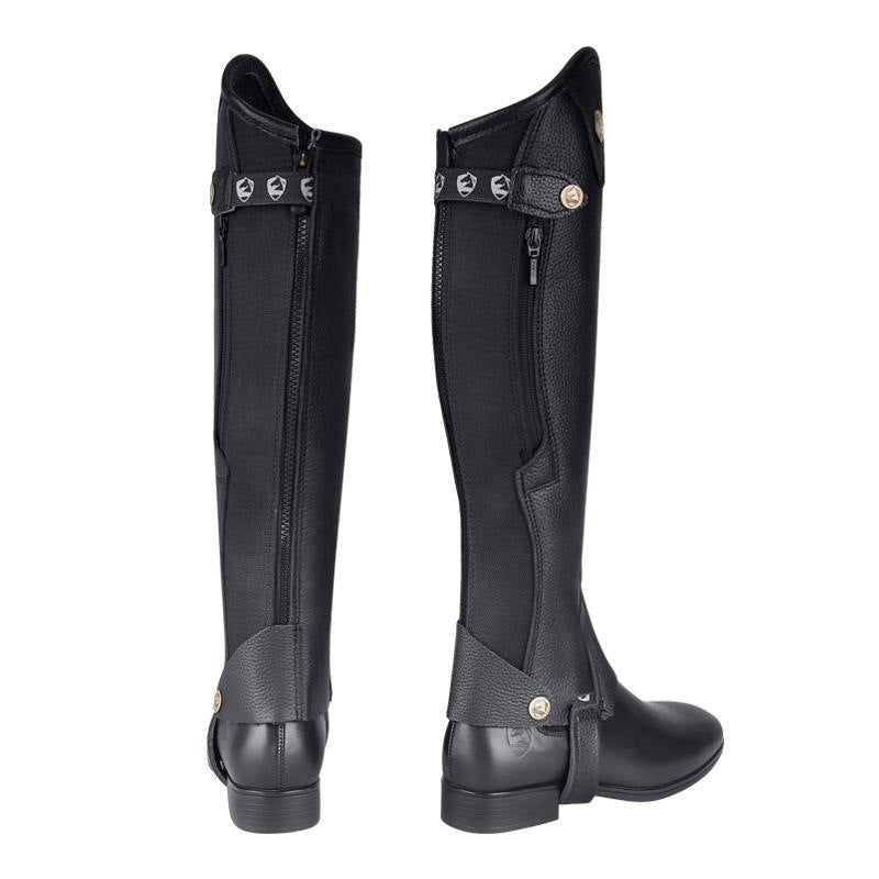 Cowhide Equestrian Riding Leg Guard Boots